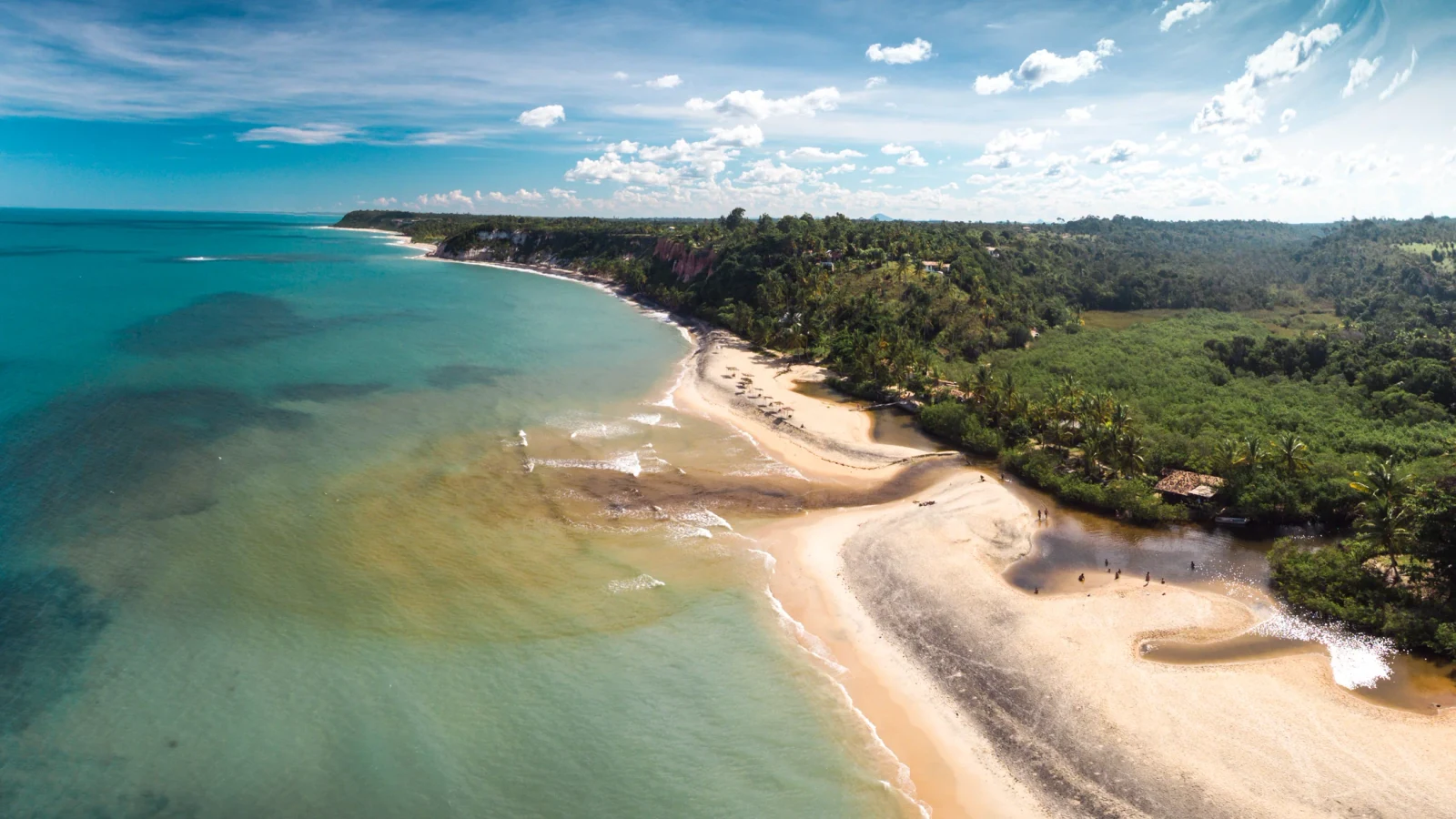 Vista aérea da Praia do Espelho